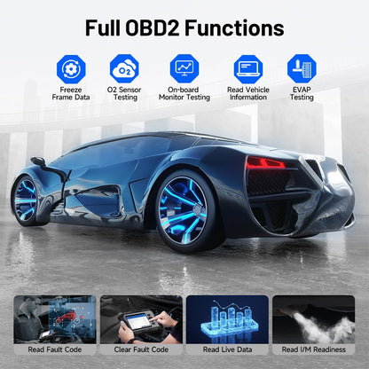 TOPDON ArtiDiag 500 OBD2 Diagnosegerät Auto,4 Systemdiagnose/6 Service Funktionen/10 OBD2 Funktionen/Auto VIN, KFZ Fehlerauslesegerät für Motor/ABS/SRS/Getriebe, lebenslang Software-Update