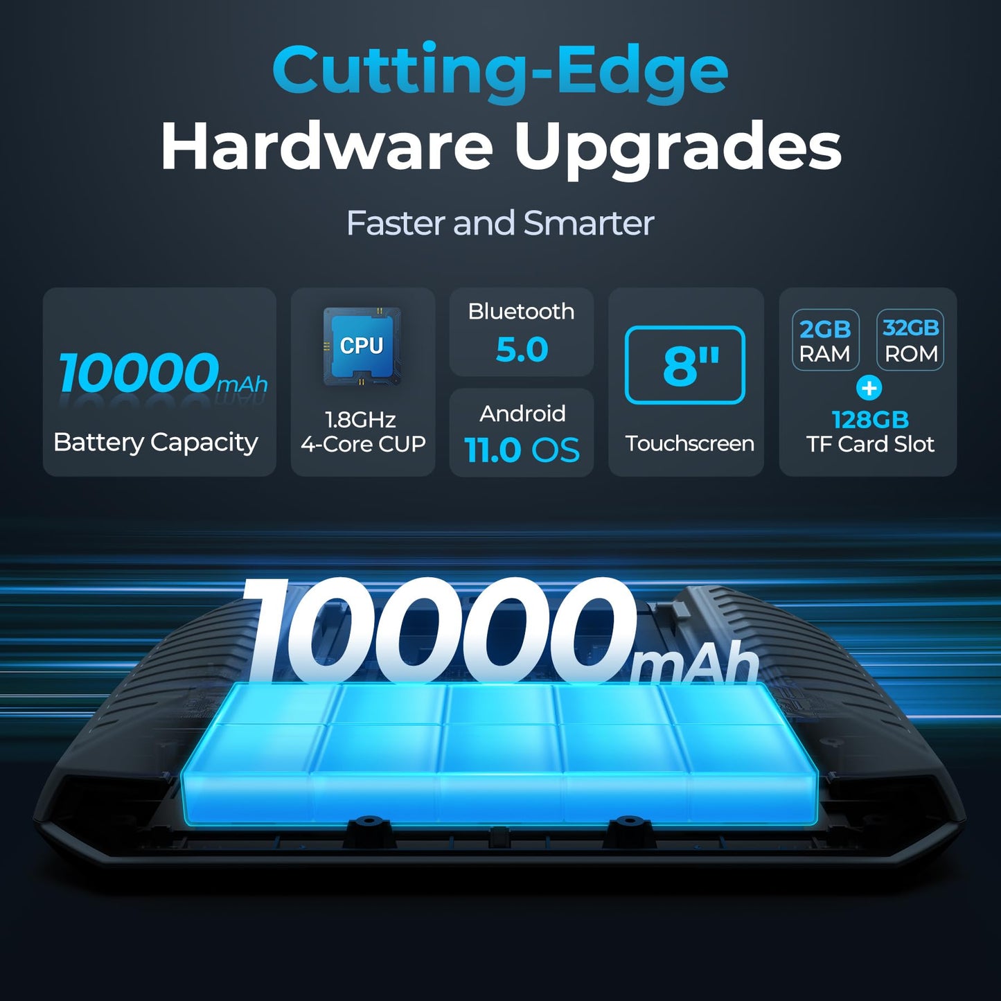 TOPDON OBD2 Diagnosegerät Bidirektionales Scan-Tool, ArtiDiag900 Lite Vollsystem-Auto diagnose mit Aktivem Test, 8 Reset-Diensten, Kabelloser OBD2-Autoscanner