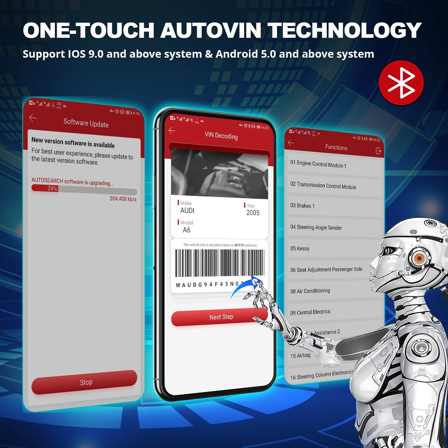 thinkcar obd2 Diagnosegerät,ThinkDiag 2 Bluetooth OBD2 Diagnose Scanner für Alle Fahrzeuge mit 15 Reset Funktionen für Alle System Diagnosen,Autodiagnose Unterstützung OBDII/EOBD/CAN-FD Protokoll…