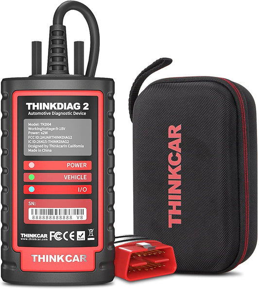 thinkcar obd2 Diagnosegerät,ThinkDiag 2 Bluetooth OBD2 Diagnose Scanner für Alle Fahrzeuge mit 15 Reset Funktionen für Alle System Diagnosen,Autodiagnose Unterstützung OBDII/EOBD/CAN-FD Protokoll…